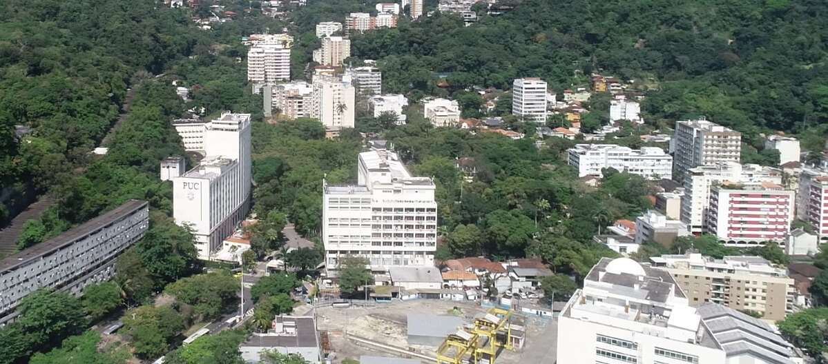 Imagem aérea da PUC-Rio